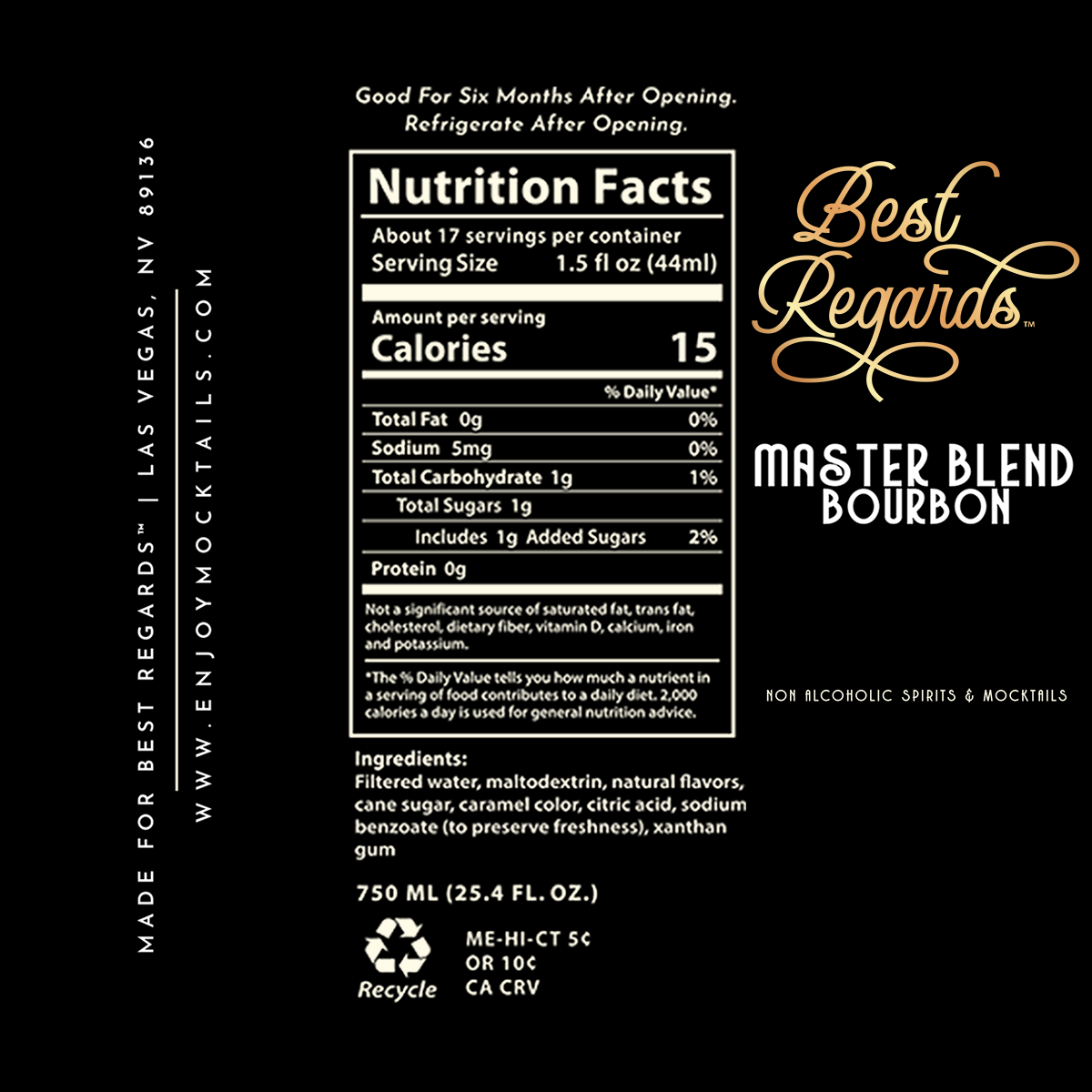 Master Blend Non-Alcoholic Bourbon
