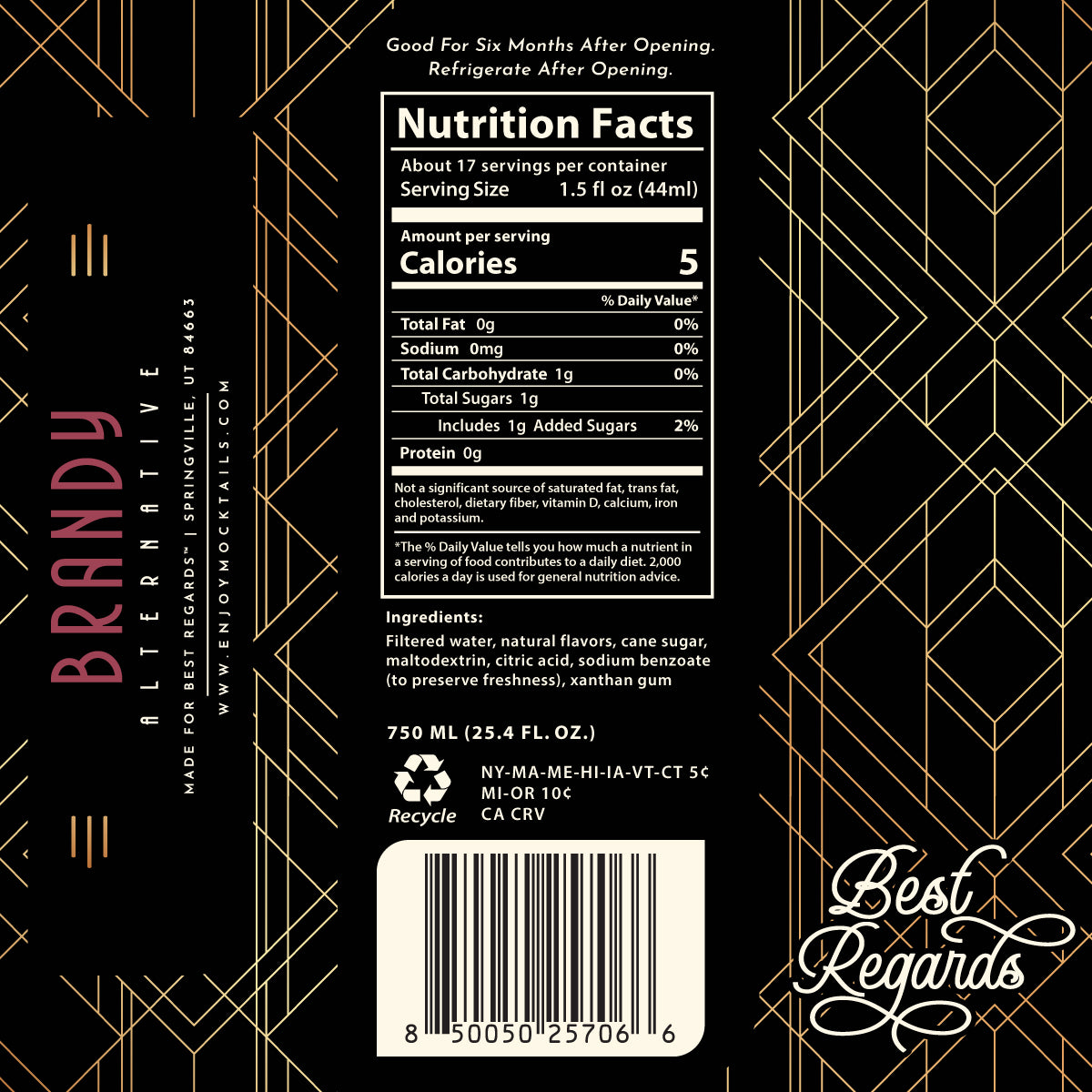 Non-Alcoholic Brandy Spirit