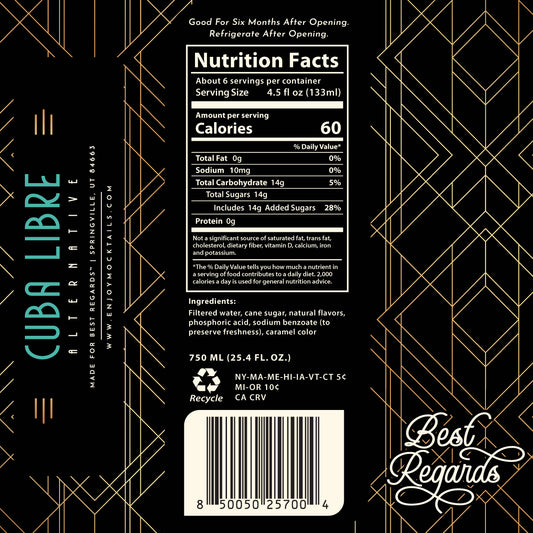 Cuba Libre Non-Alcoholic Mocktail