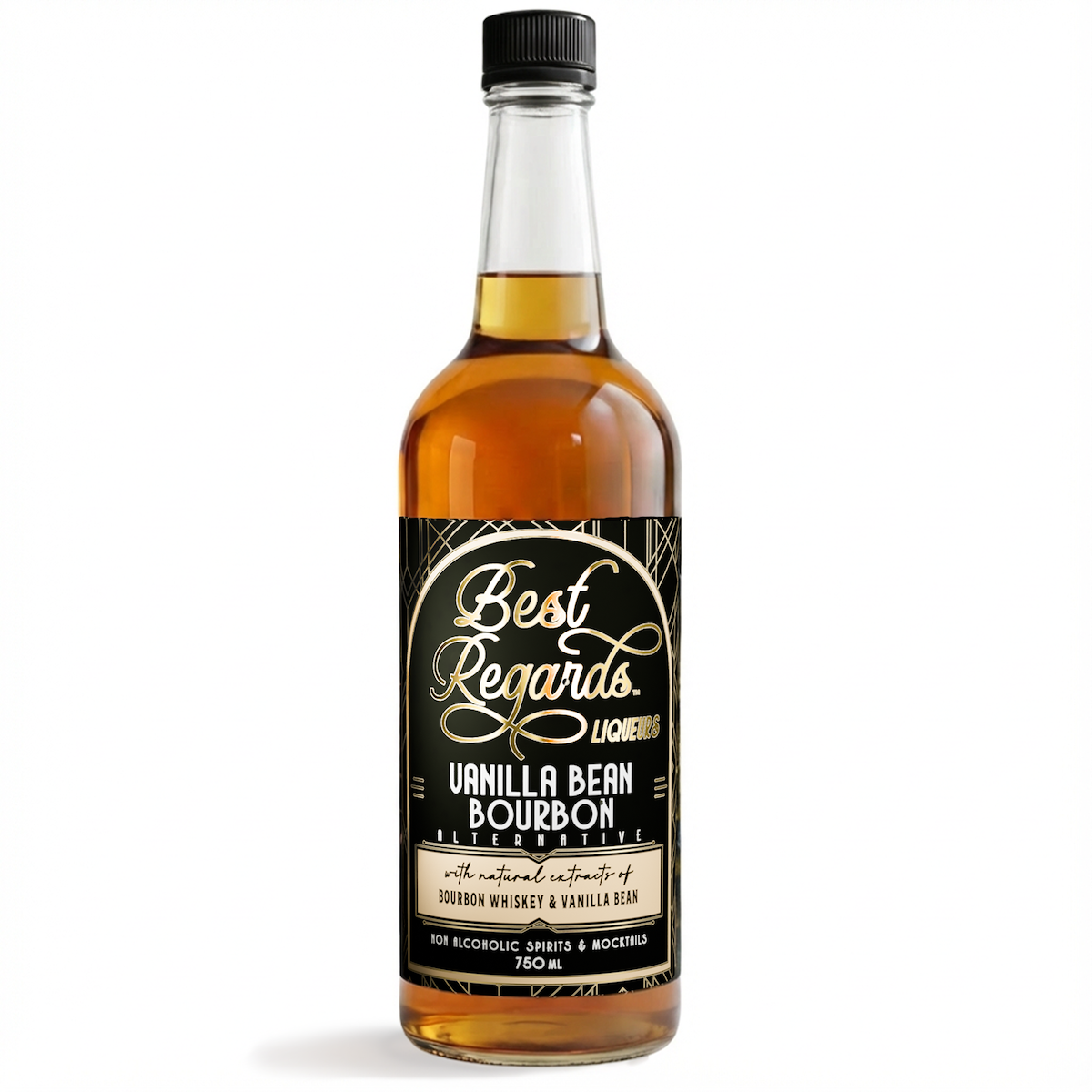 Vanilla Bean Bourbon Whiskey - Non-Alcoholic - Best Regards Liqueurs