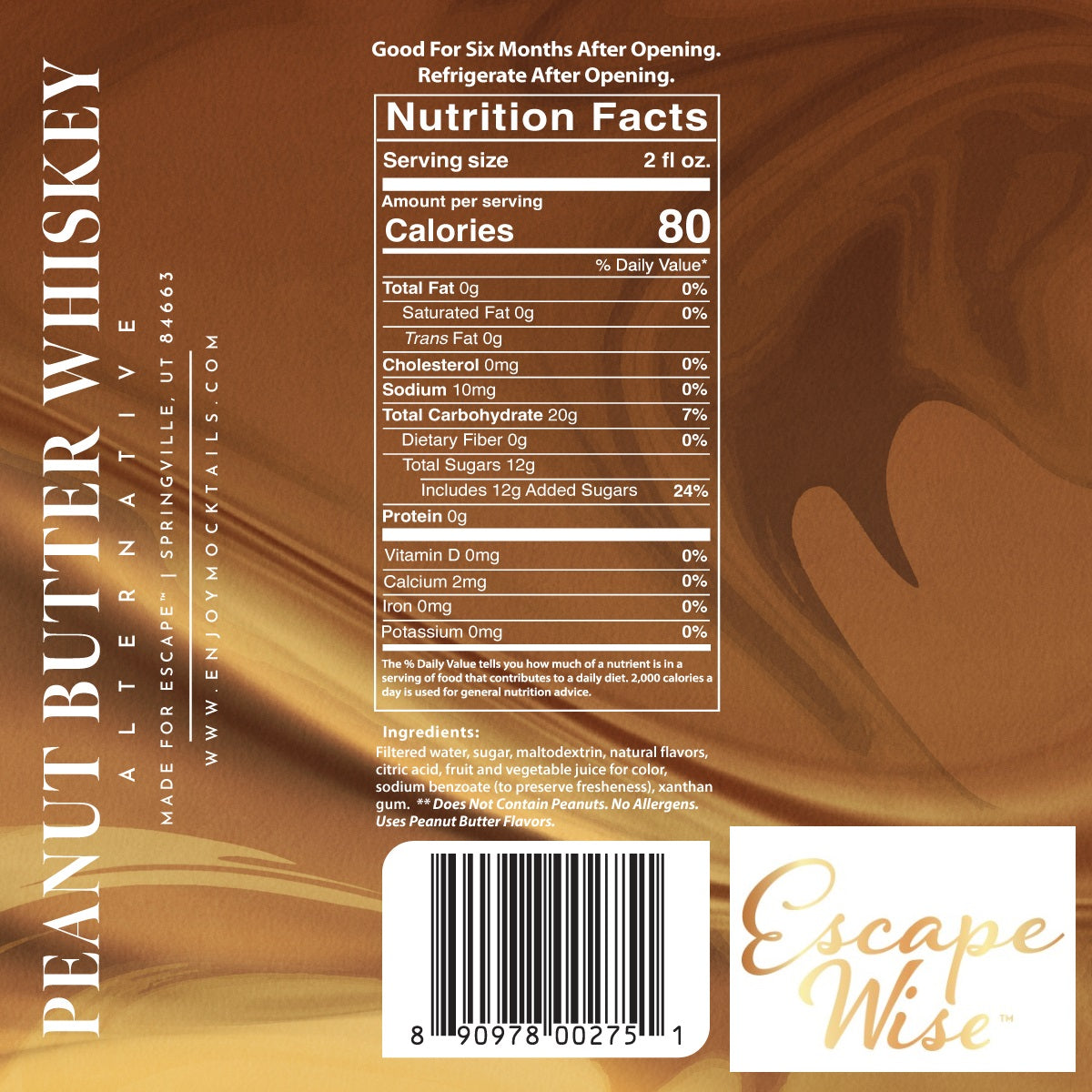 Peanut Butter Non-Alcoholic Whiskey