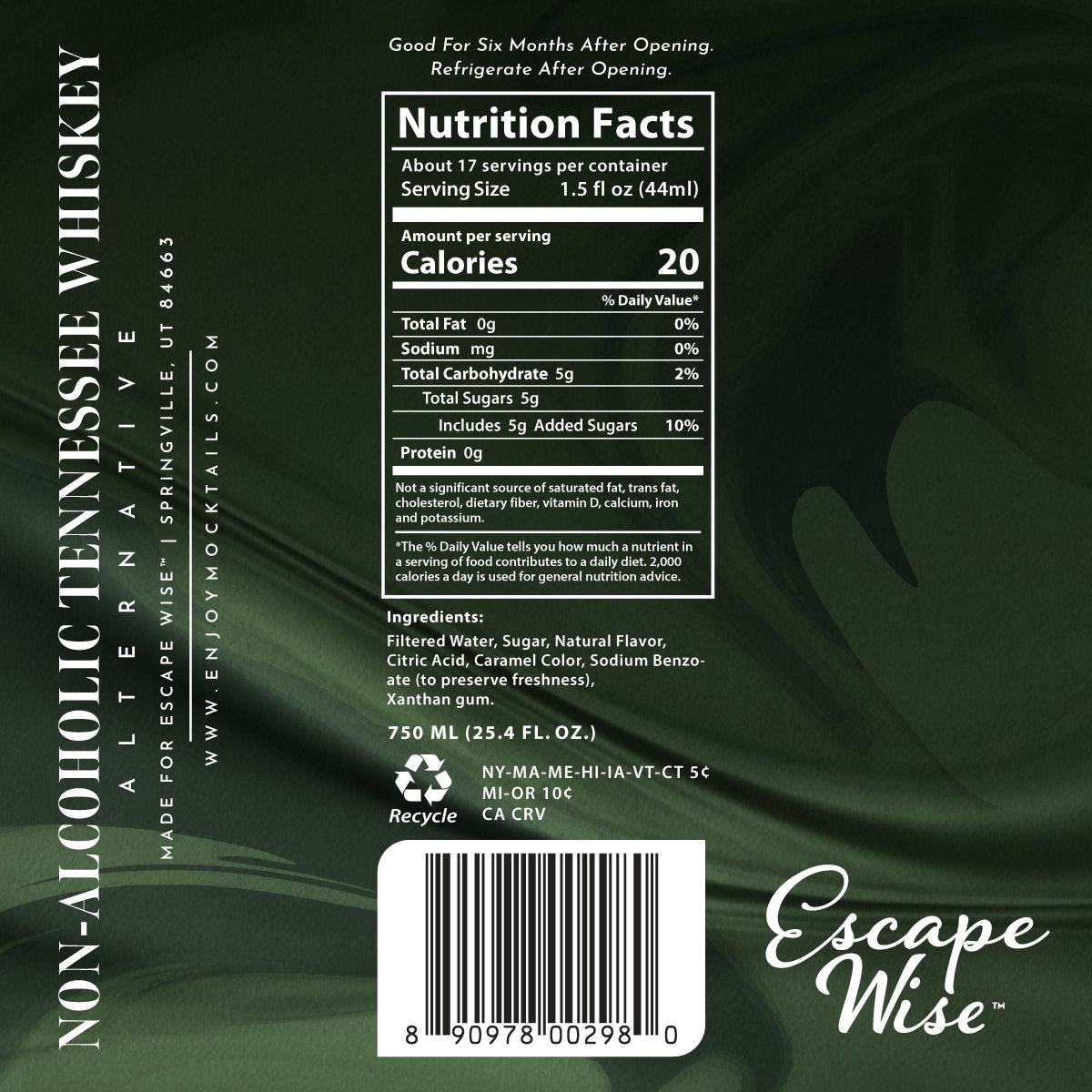 Tennessee Non-Alcoholic Whiskey Spirit