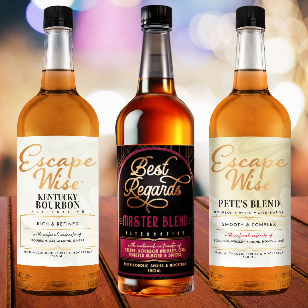 Bourbon Non-Alcoholic Beverages, Variety Pack - 3 Pack Deal
