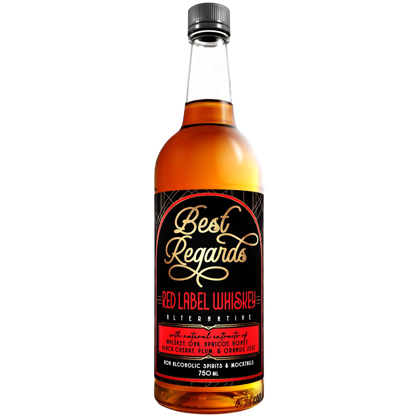 Red Label Non-Alcoholic Whiskey Spirit