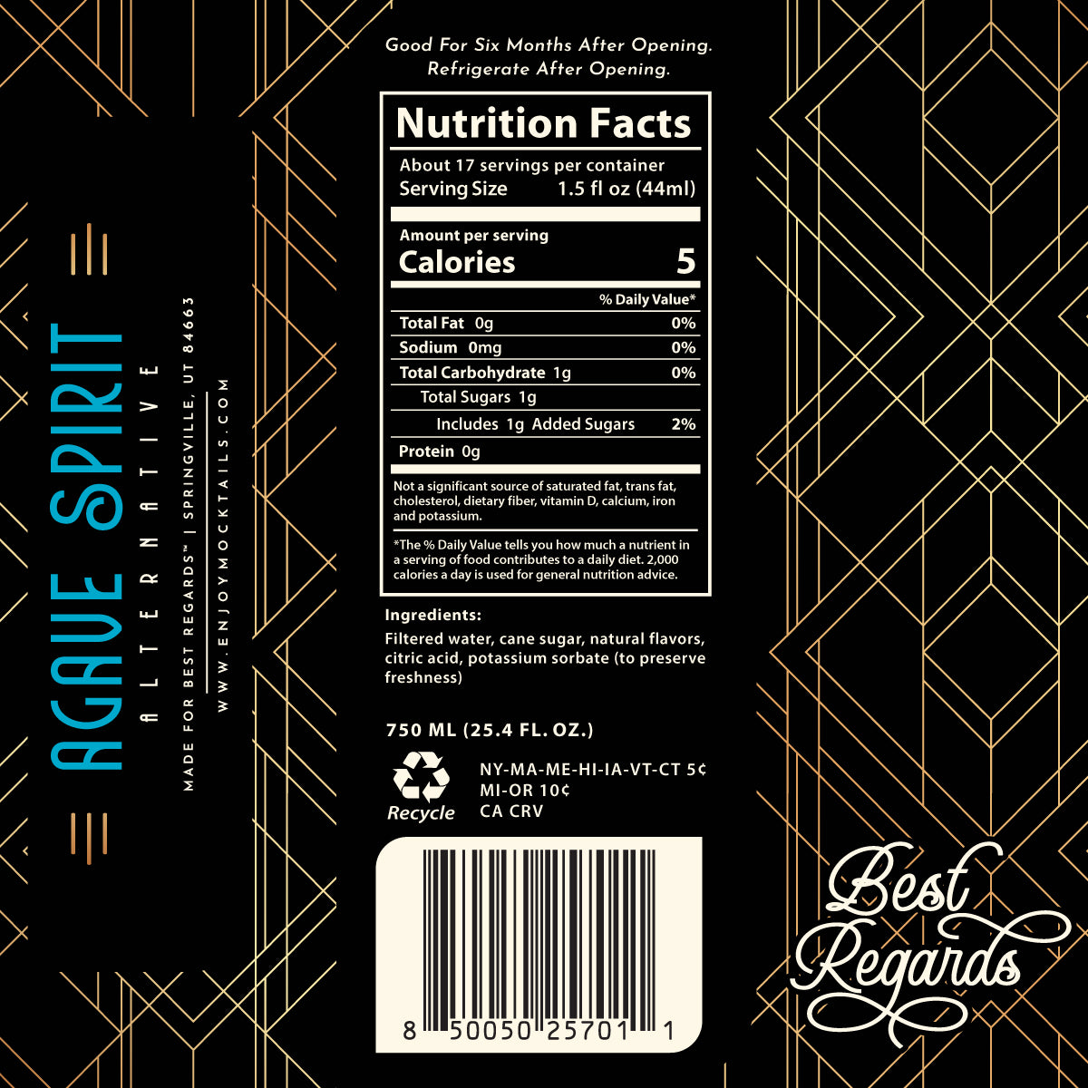 Non-Alcoholic Agave Spirit