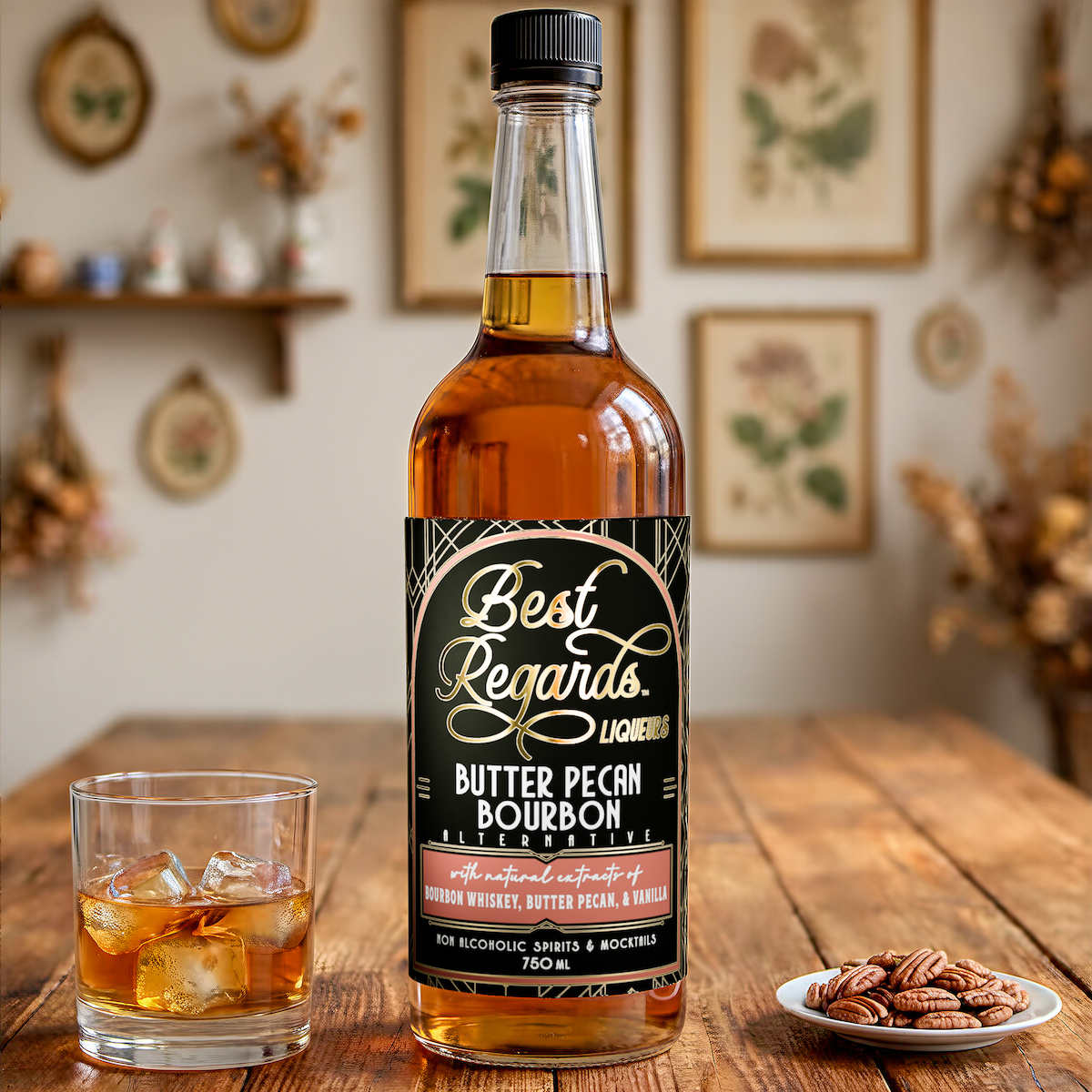 Butter Pecan Bourbon - Non-Alcoholic - Best Regards Liqueurs