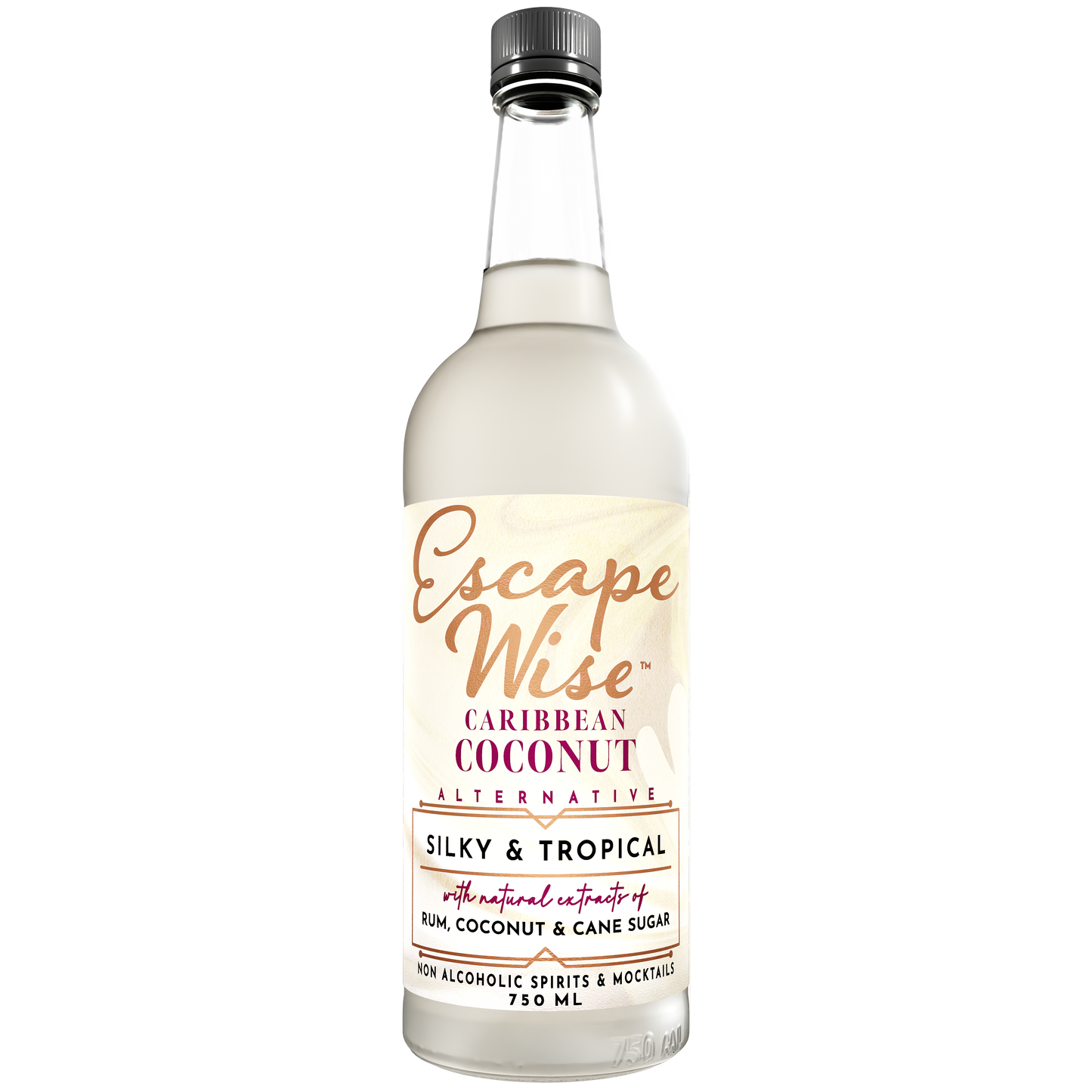 Caribbean Coconut Non-Alcoholic Rum Liqueur (Alcohol Free)