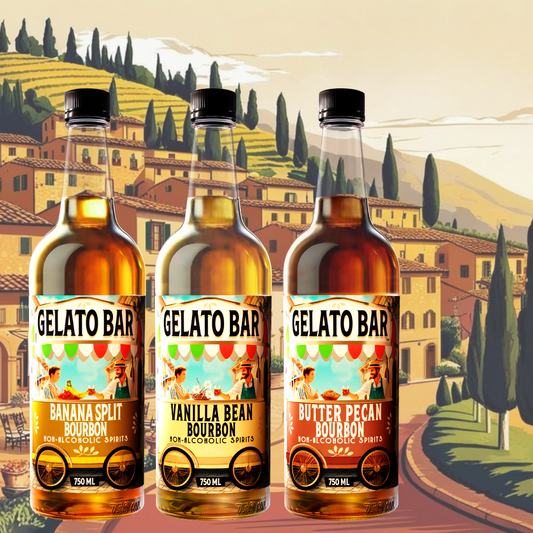 Gelato Bar Bourbon Non-Alcoholic Beverages, Variety Pack - 3 Pack Deal