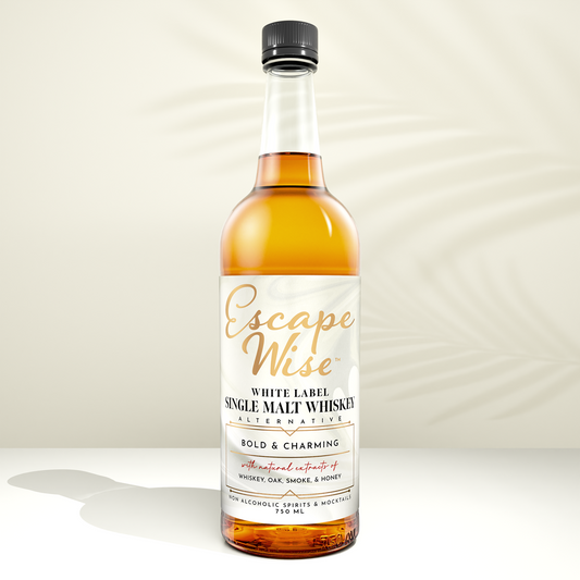 White Label Single Malt Non-Alcoholic Whiskey Spirit