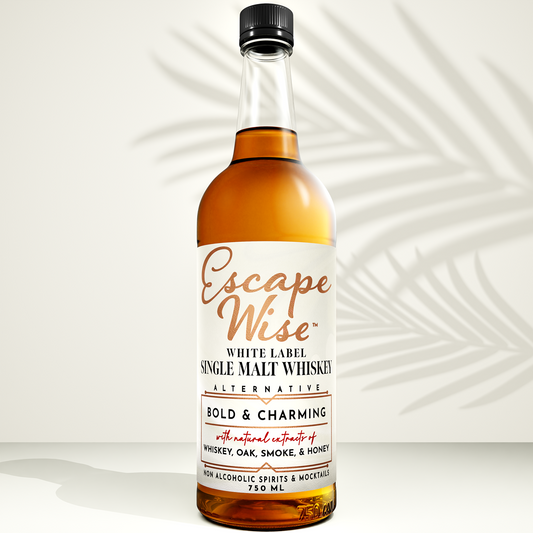 White Label Single Malt Non-Alcoholic Whiskey Spirit